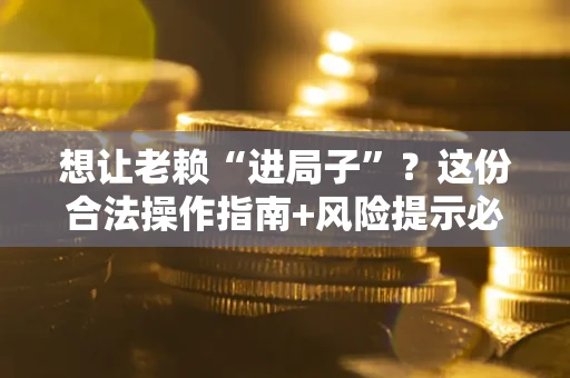 武汉想让老赖“进局子”?这份合法操作指南+风险提示必须看! 武汉想让老赖“进局子”?这份合法操作指南+风险提示必须看!