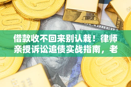 武汉借款收不回来别认栽!律师亲授诉讼追债实战指南,老赖秒怂 武汉借款收不回来别认栽!律师亲授诉讼追债实战指南,老赖秒怂