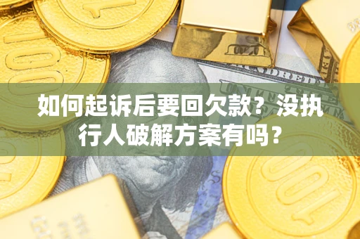 武汉如何起诉后要回欠款?没执行人破解方案有吗? 武汉如何起诉后要回欠款?没执行人破解方案有吗?