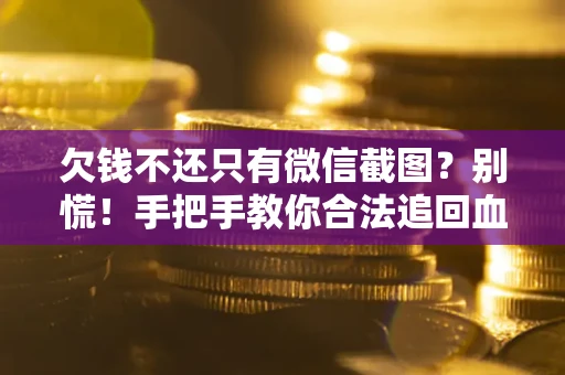 武汉欠钱不还只有微信截图?别慌!手把手教你合法追回血汗钱 武汉欠钱不还只有微信截图?别慌!手把手教你合法追回血汗钱
