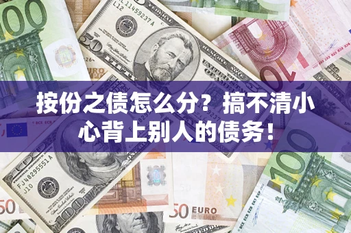武汉按份之债怎么分?搞不清小心背上别人的债务! 武汉按份之债怎么分?搞不清小心背上别人的债务!